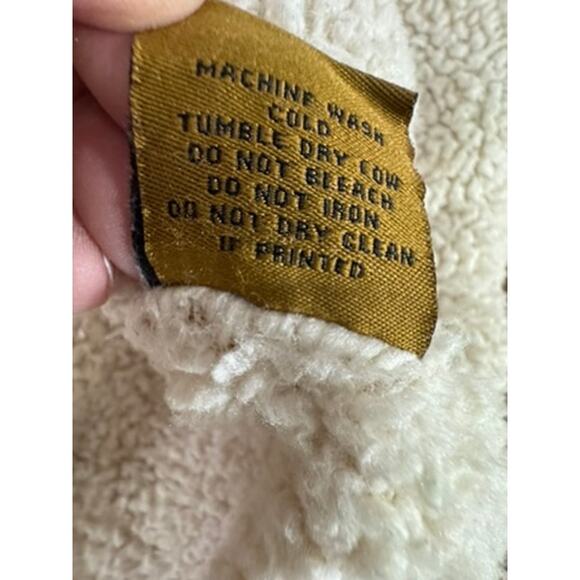 "Legendary" Womens Brown Zip CHore Coat Vintage Y2K SZ L Western Sherpa Lined - Picture 6 of 13